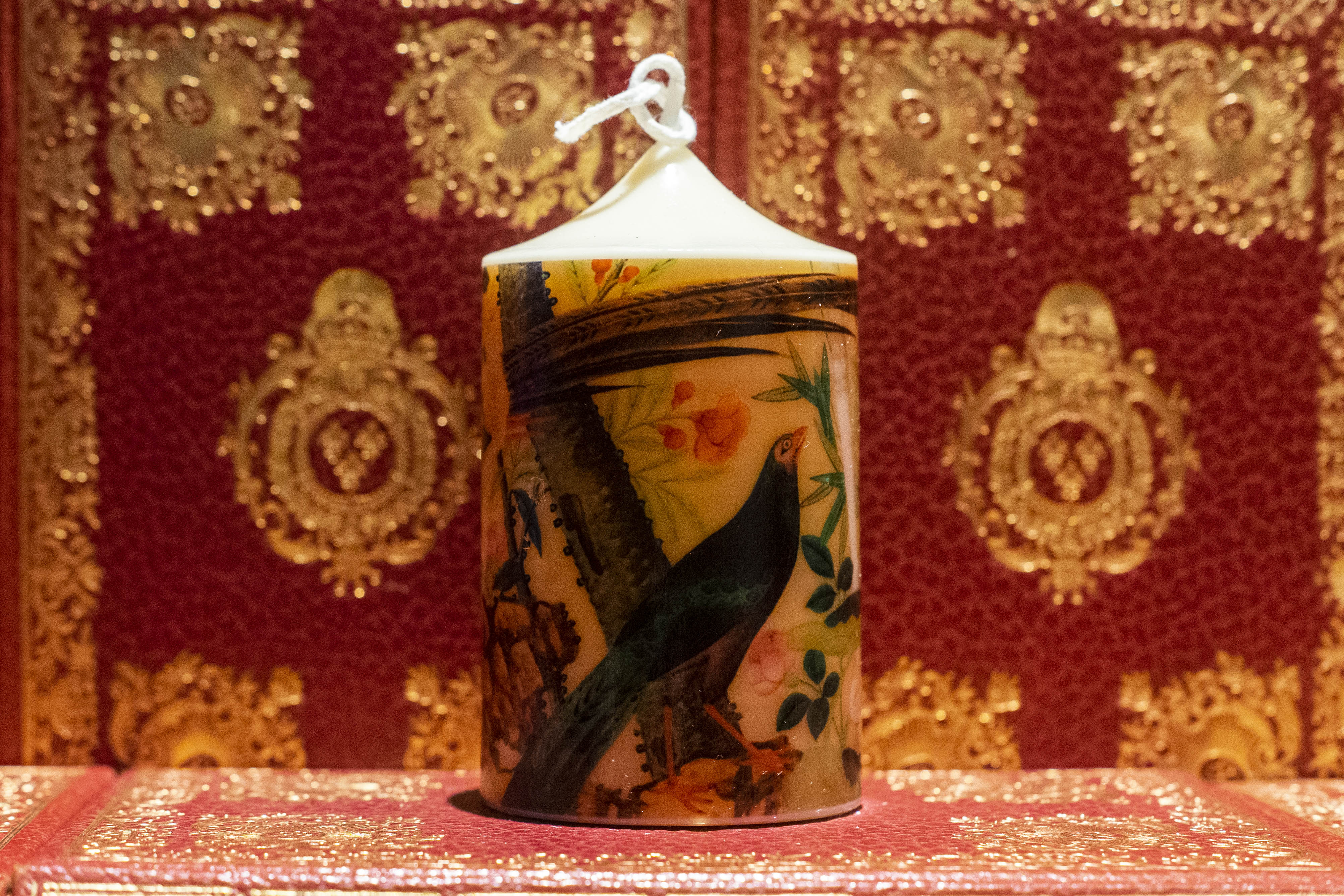 Compagnie des Indes: Toile Peinte aux oiseaux du XVIII siècle. Oiseaux dans la jungle