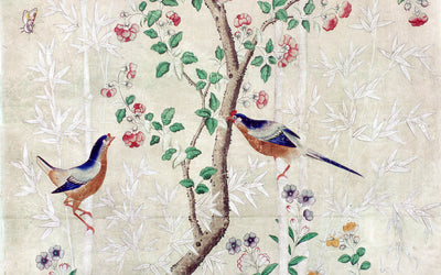 Papiers peint chinois impression bougie