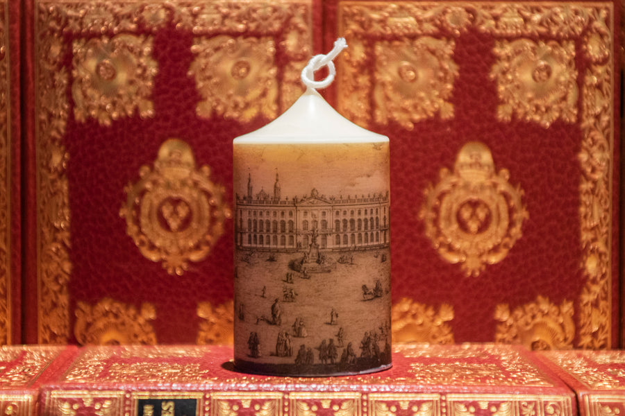 Place Stanislas de Nancy - Gravure XVIII em siecle - Bougie parfumée