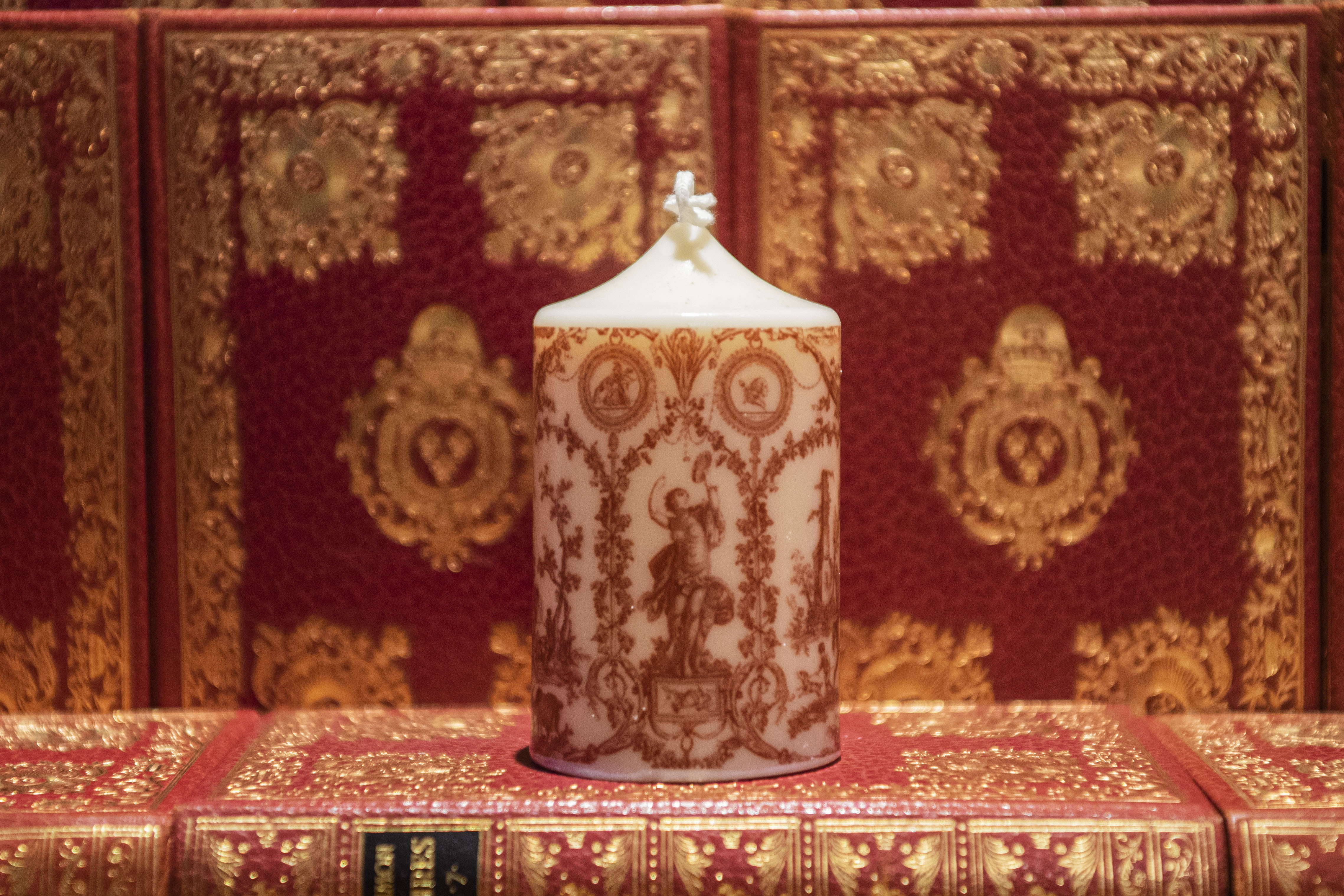 Toile de Jouy - Liberté Américaine Garnet Blanc 1783