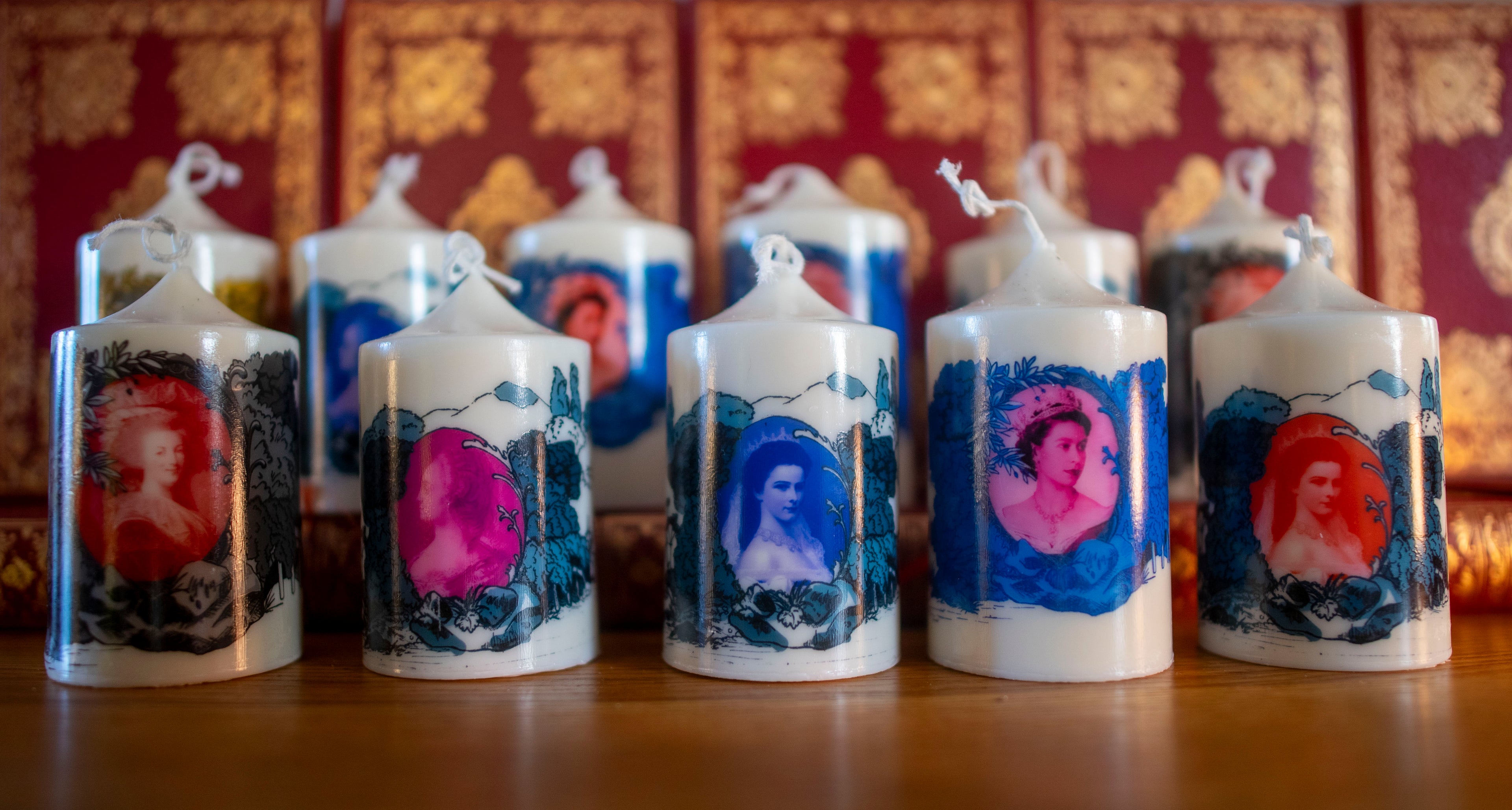 Collection des reines bougie de cire