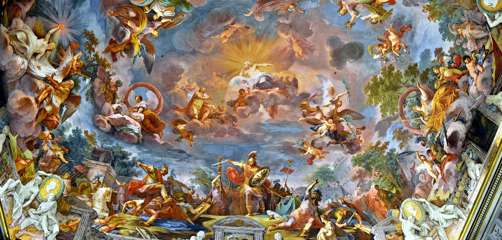 Apoteosi di Romolo - Palazzo Borghese - 1775-1779 di Mariano Rossi