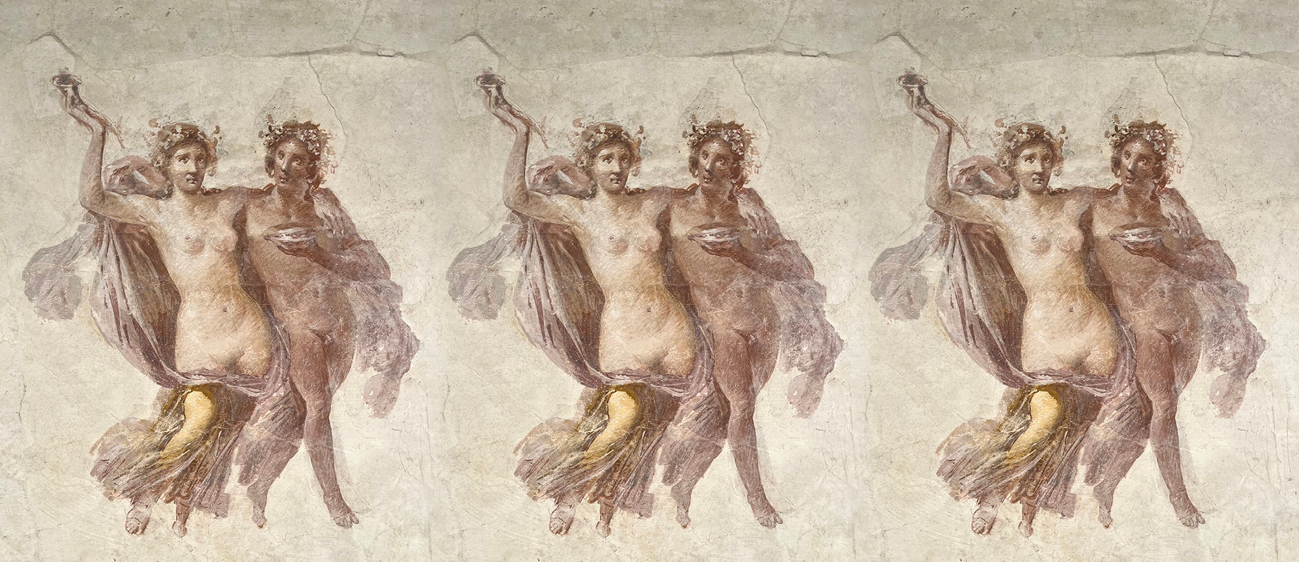 Arianna e Bacco - Affresco del I secolo - Villa Getty - Los Angeles