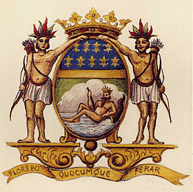 Compagnie des Indes - Candela con lo stemma della Compagnia XVIII secolo