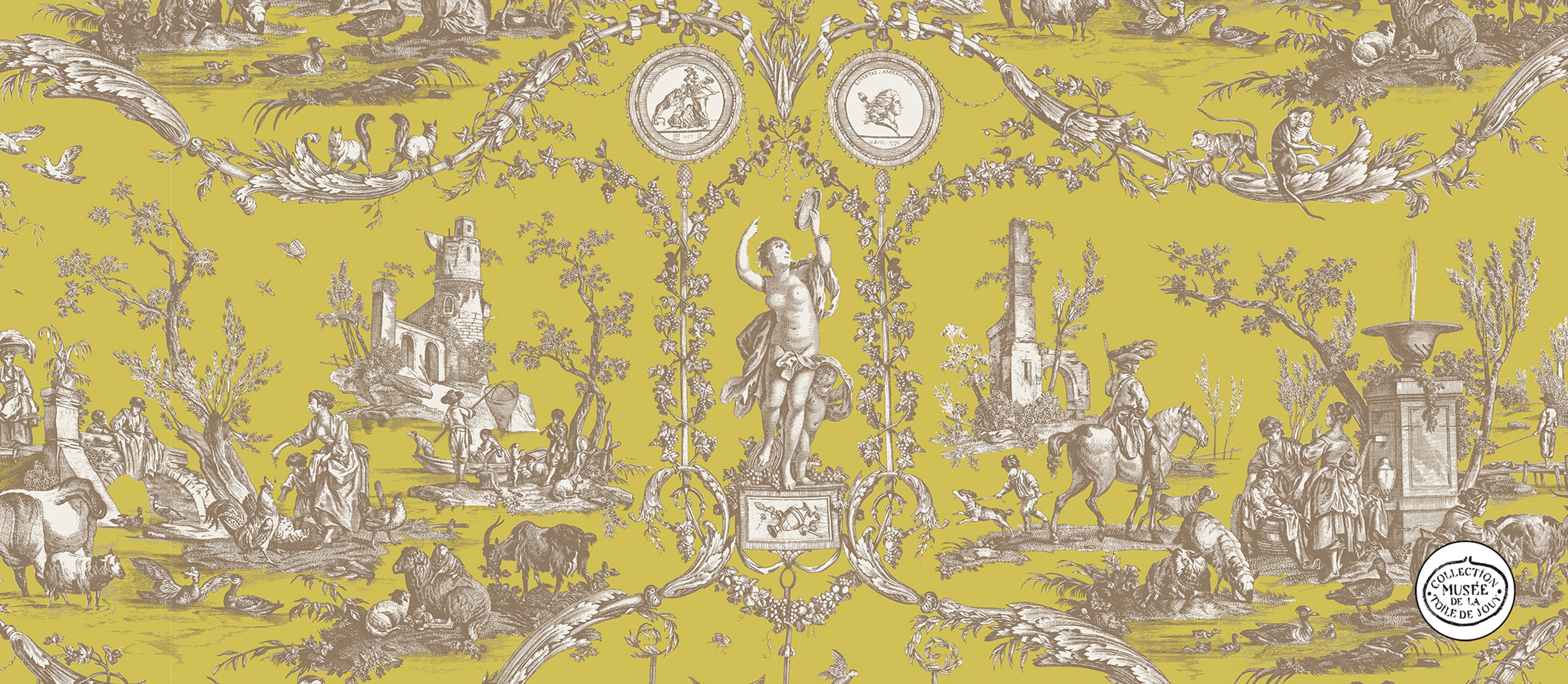 Toile de Jouy - Sedano di quercia americana Liberty - 1783