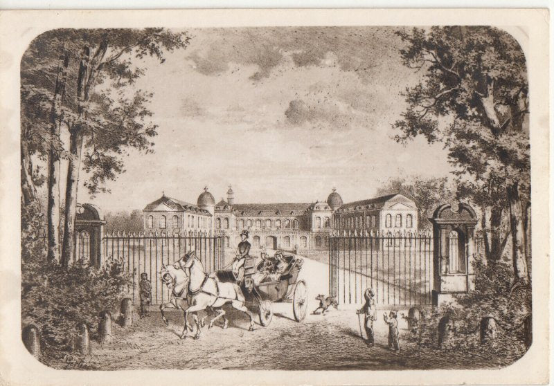 Castello di Beloeil - incisione inglese del XIX secolo