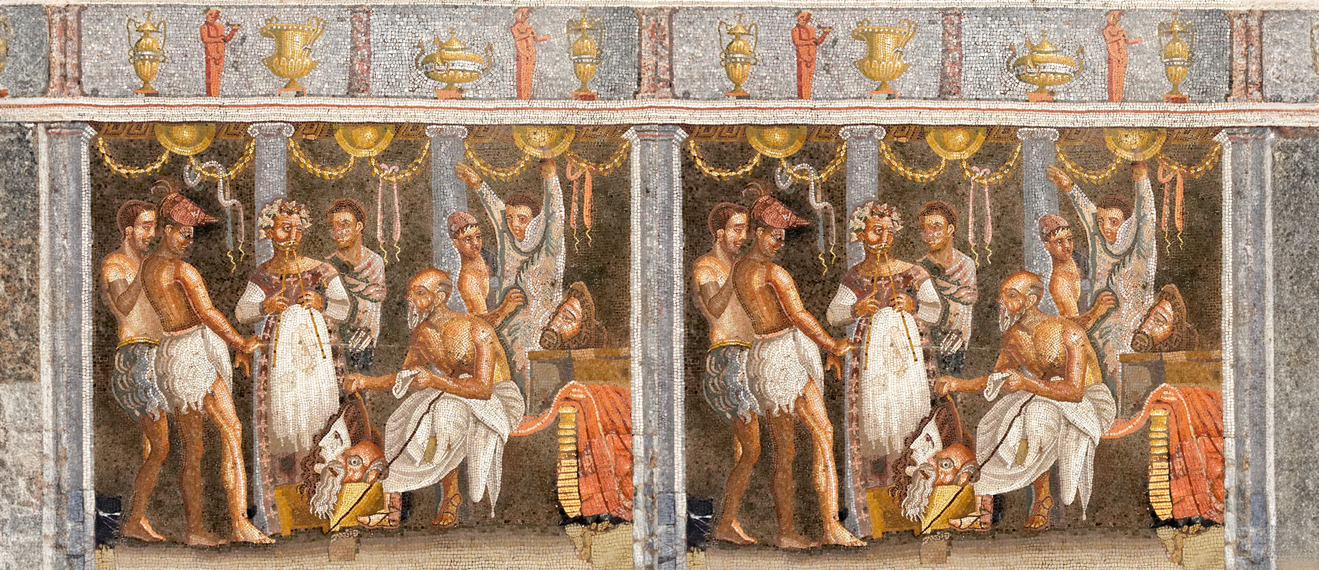 Mosaico di Cori e Attori - Museo Archeologico Nazionale di Napoli - MANN