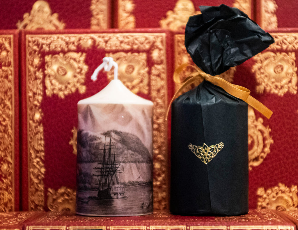 La Pérouse - L'Astrolabio e la Bussola all'ancora in Polinesia - Incisione del XVIII secolo