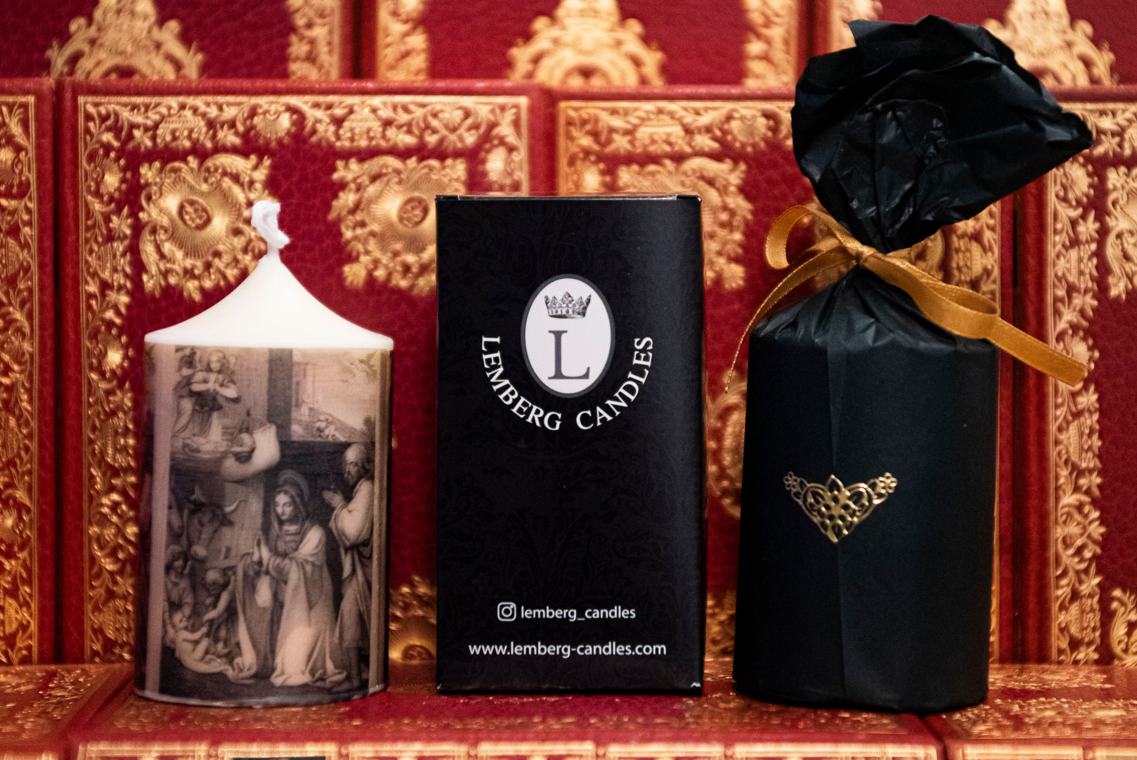 Notre Dame de La Garde - Nativité - Gravure XVIIeme siecle - Bougie artisanale