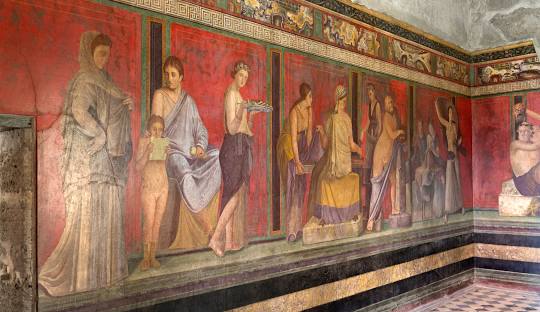 Villa Des Mysteres - Cena - Affresco del I secolo - Pompei