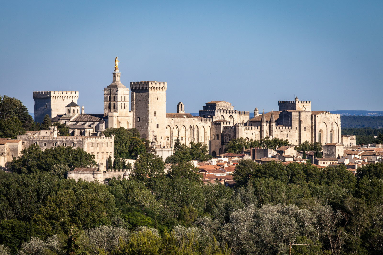 Palais des Papes d'Avignon - Aquarelle contemporaine - Bougie parfumée