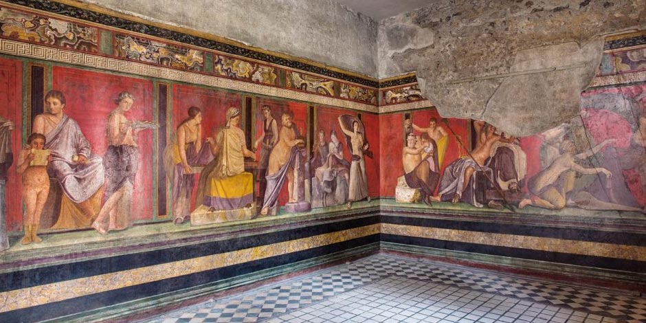 Villa Des Mysteres - Cena - Affresco del I secolo - Pompei